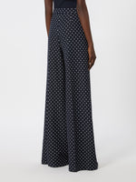 max mara polka dot viscose and wool trousers for women