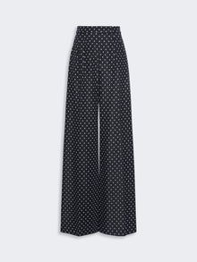 max mara polka dot viscose and wool trousers for women