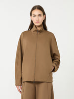 Soft Scuba Jersey Jacket for Women - Brown - Max Mara UAE