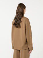 Soft Scuba Jersey Jacket for Women - Brown - Max Mara UAE