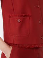 max mara cotton gabardine jersey gilet for women