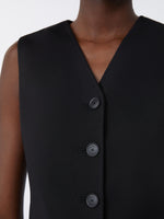 Compact Jersey Gilet for Women - Black - Max Mara UAE