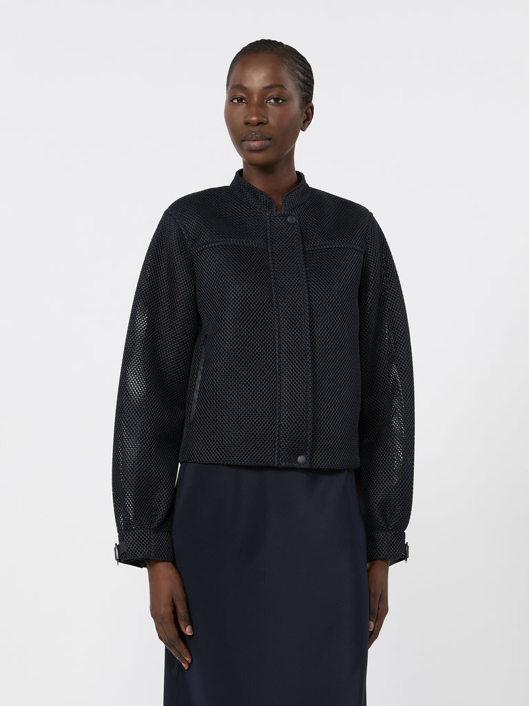 max mara technical mesh boxy jacket