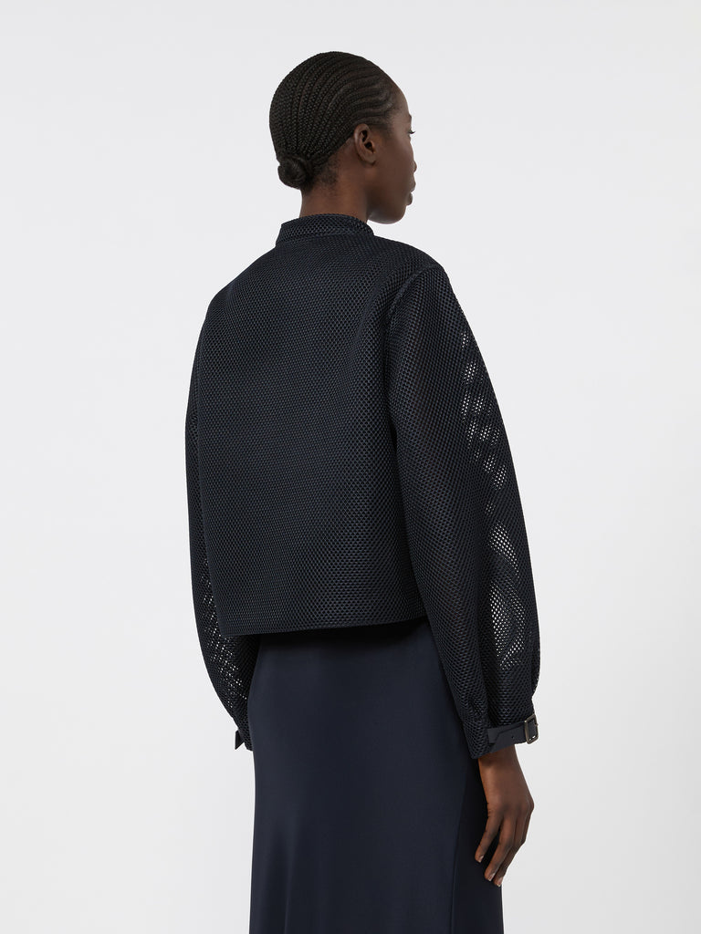 max mara technical mesh boxy jacket