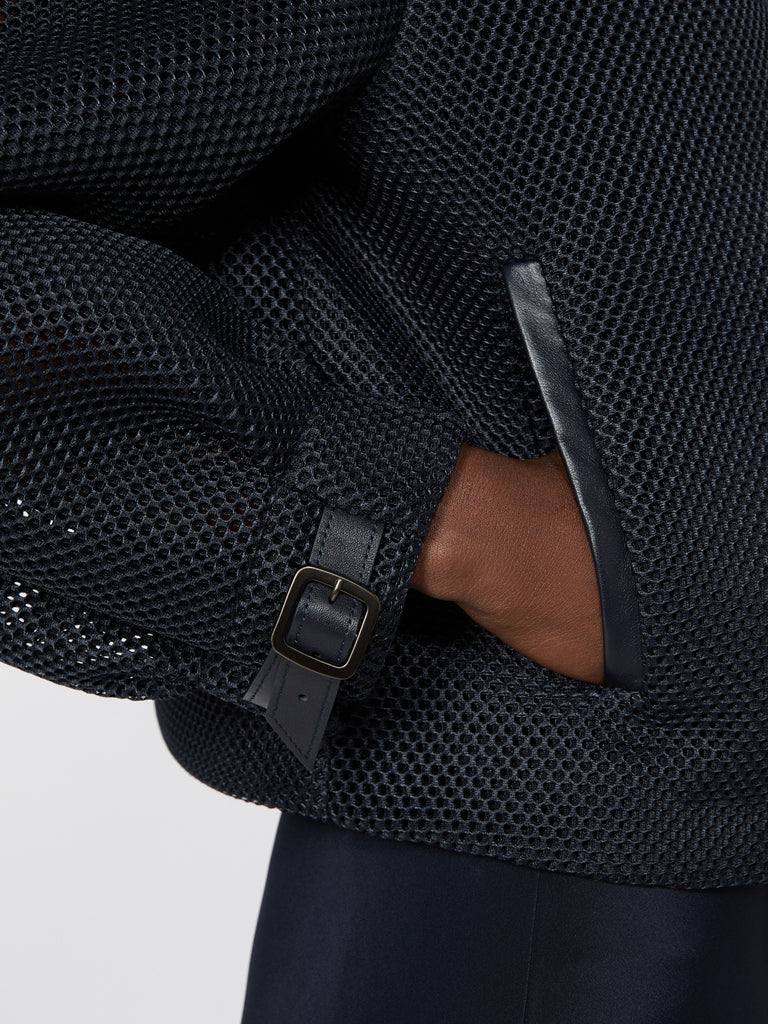 max mara technical mesh boxy jacket