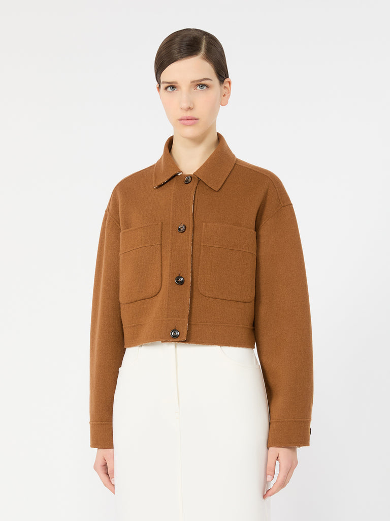 max mara wool and cashmere jersey boxy jacket