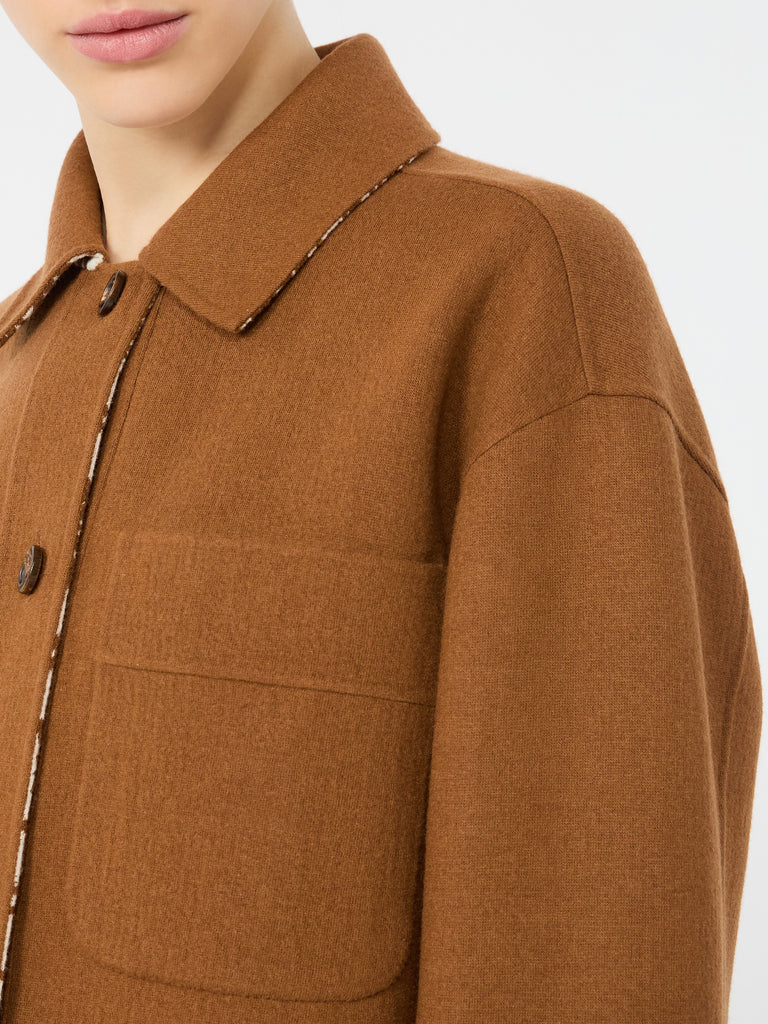 max mara wool and cashmere jersey boxy jacket