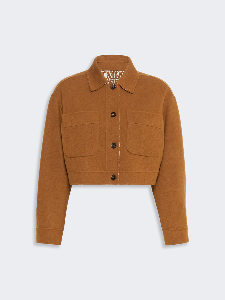 max mara wool and cashmere jersey boxy jacket