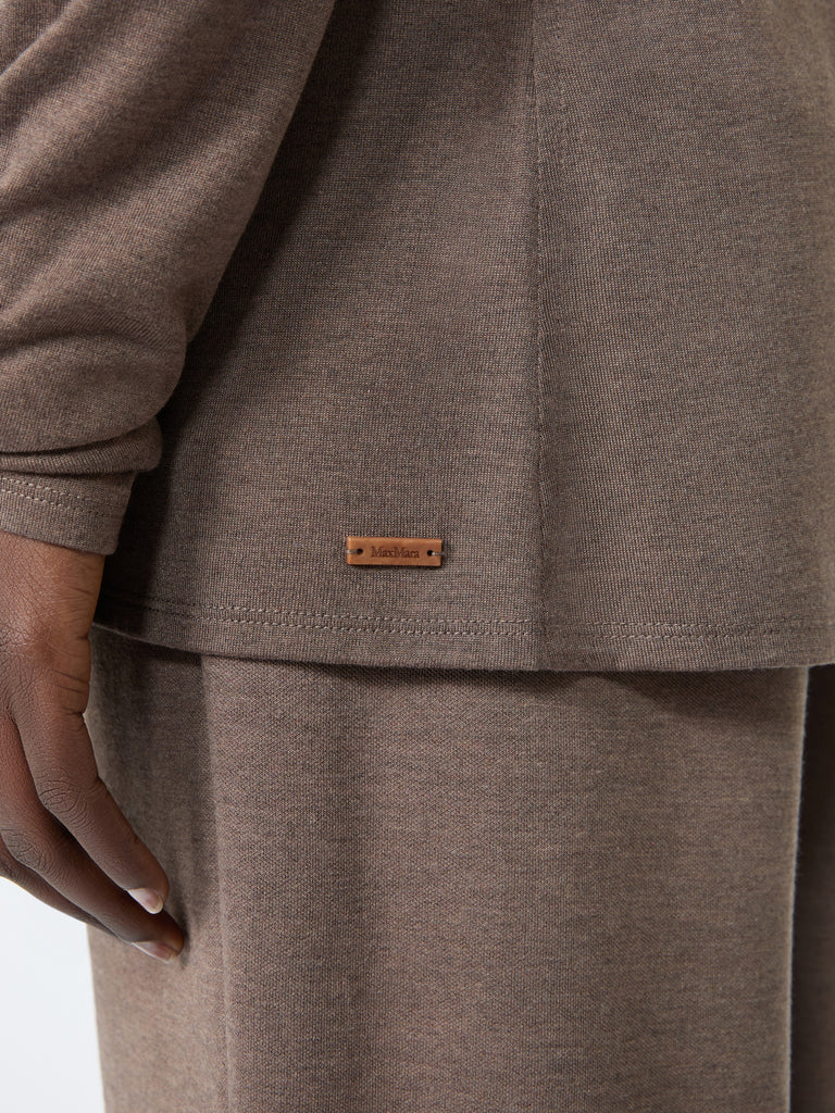max mara light jersey hooded cardigan