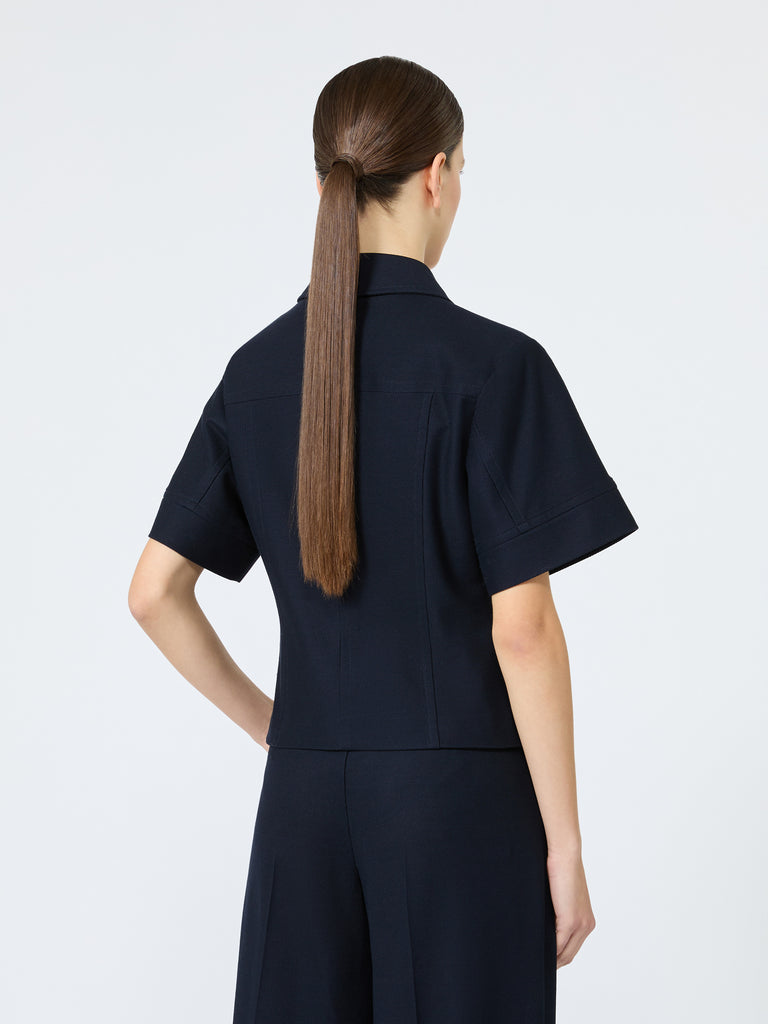 max mara slim-fit cotton jersey jacket