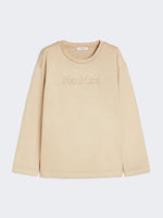 Silk And Cotton Sweatshirt for Women - Caramel - Max Mara UAE