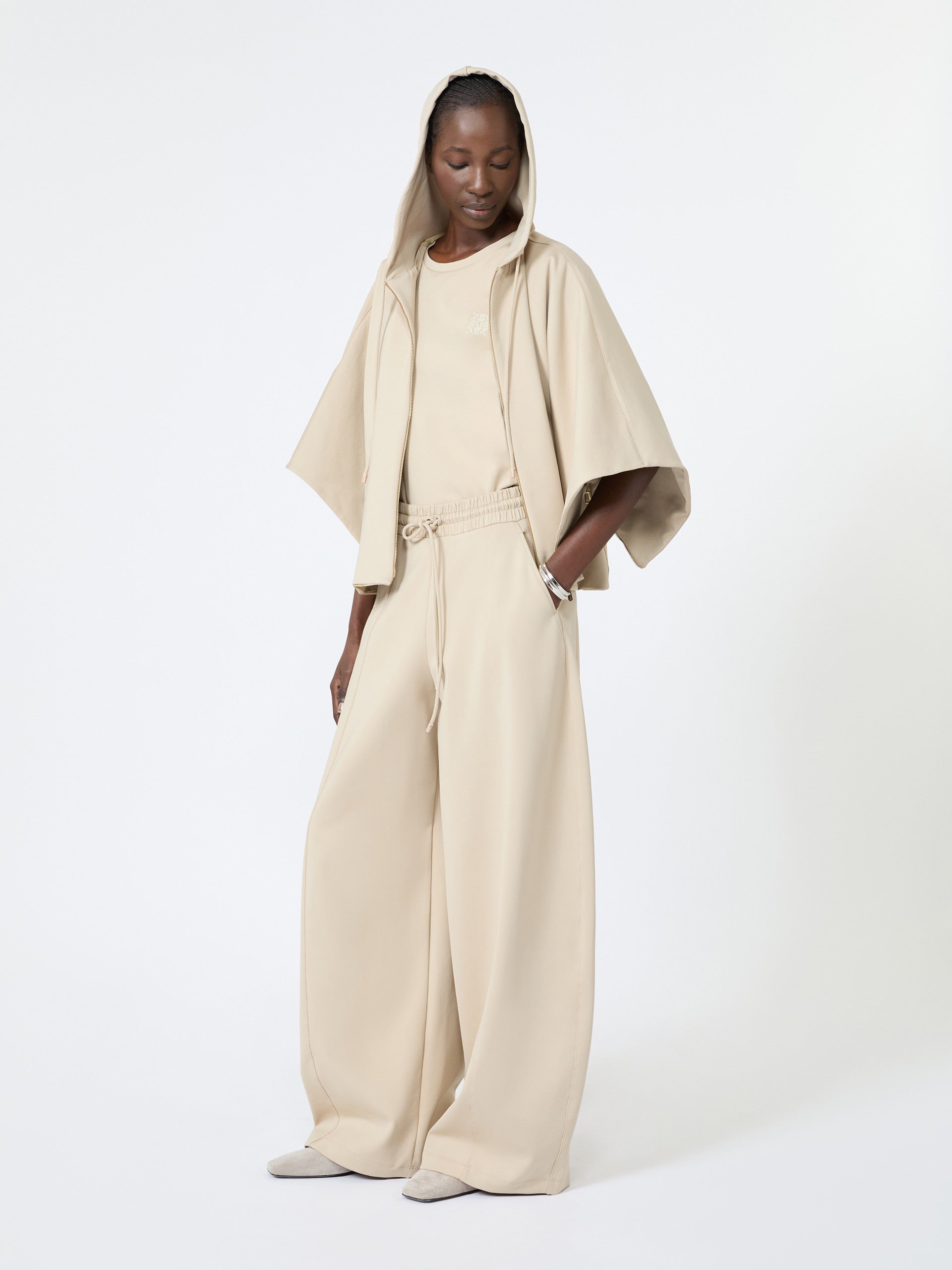 max mara technical cotton jersey boxy sweater for women