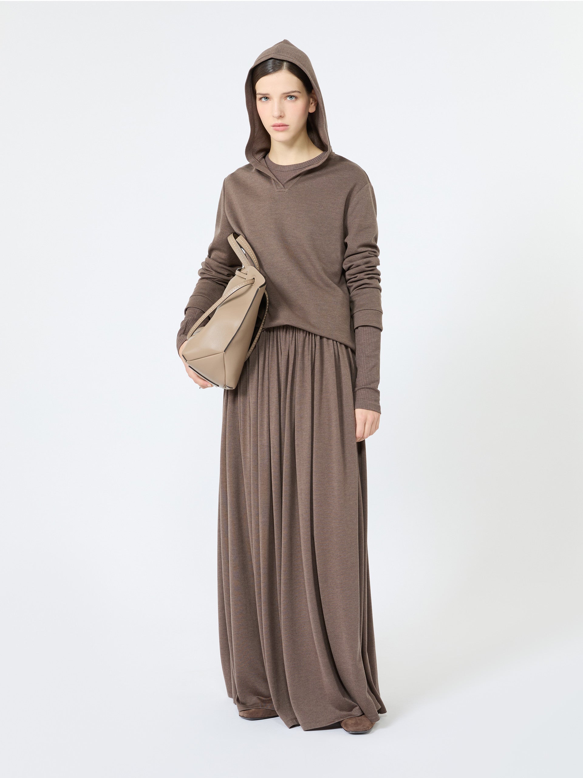 max mara silk-blend jersey sweatshirt for women