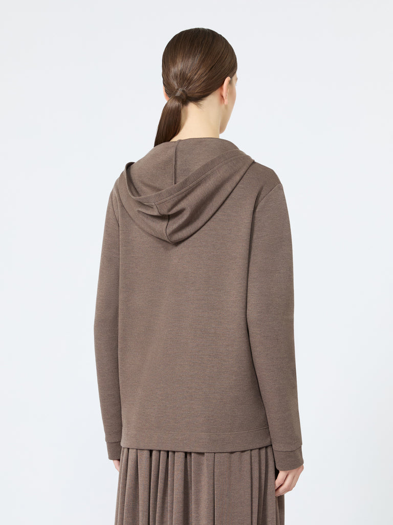 max mara silk-blend jersey sweatshirt