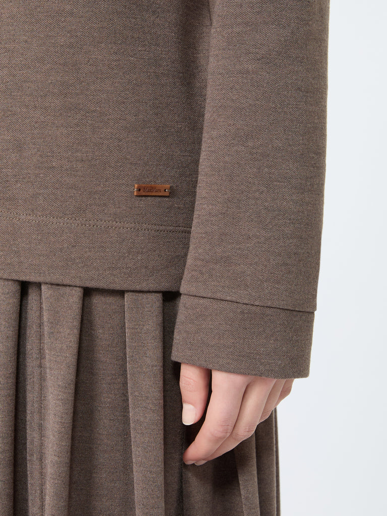 max mara silk-blend jersey sweatshirt