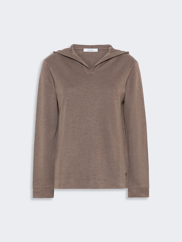 max mara silk-blend jersey sweatshirt