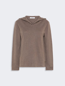 Silk-Blend Jersey Sweatshirt for Women - Mud - Max Mara UAE