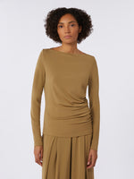 max mara viscose crepe jersey t-shirt for women