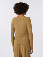 max mara viscose crepe jersey t-shirt for women