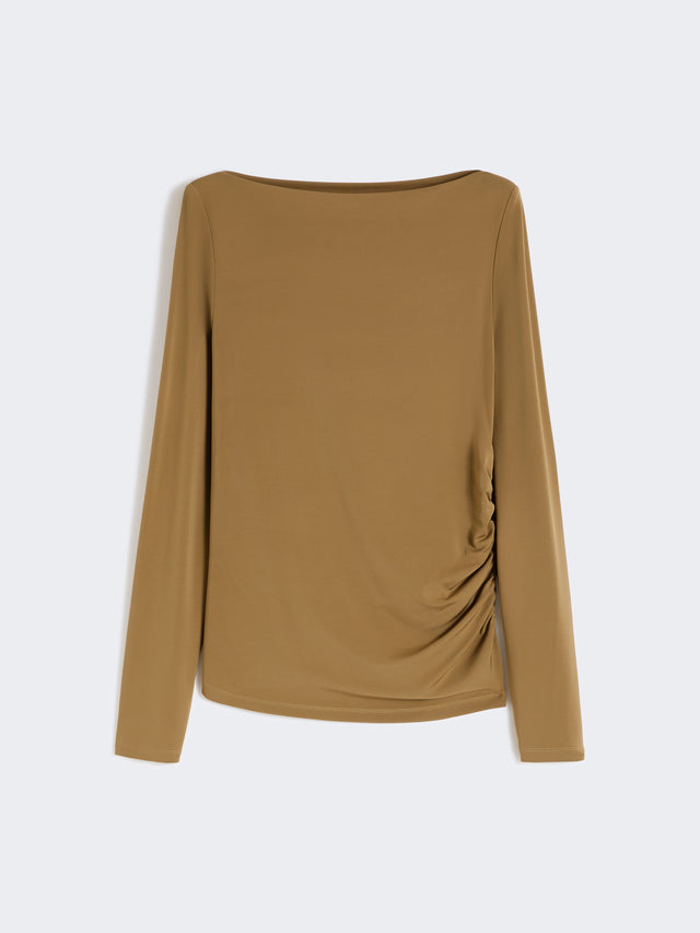 max mara viscose crepe jersey t-shirt for women