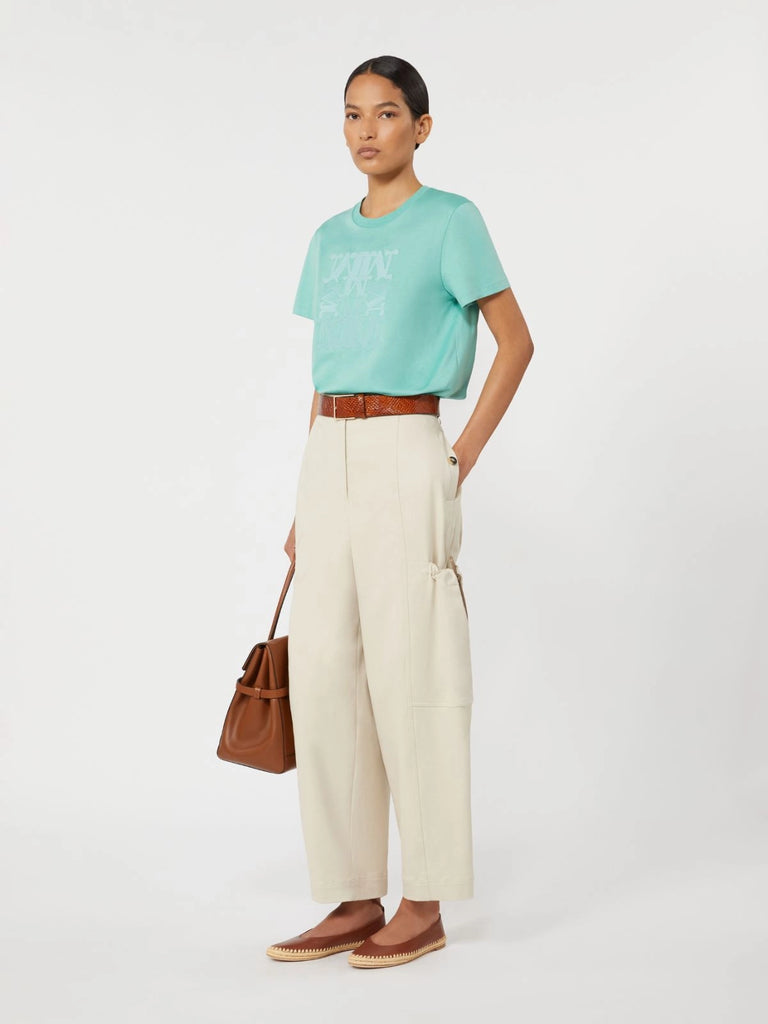 max mara jersey logo t-shirt