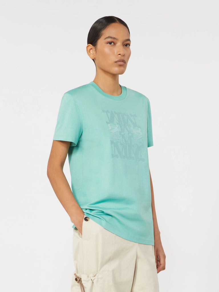 max mara jersey logo t-shirt