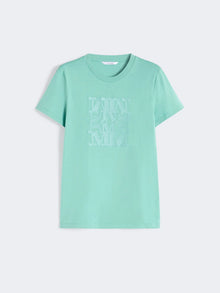 max mara jersey logo t-shirt for women