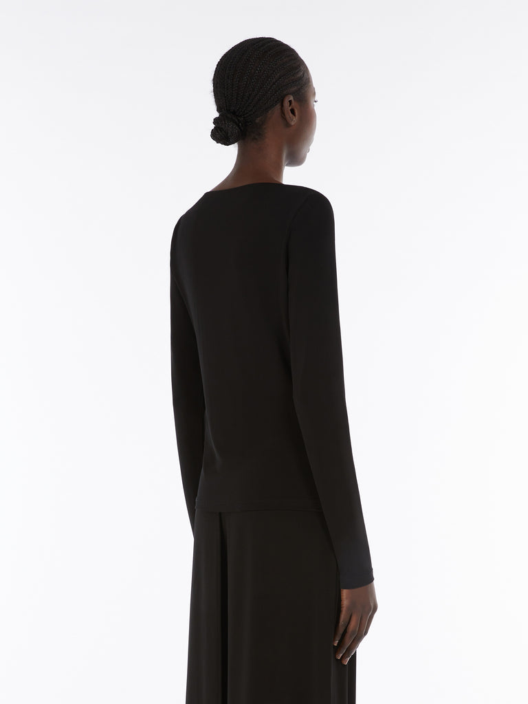 max mara draped jersey t-shirt
