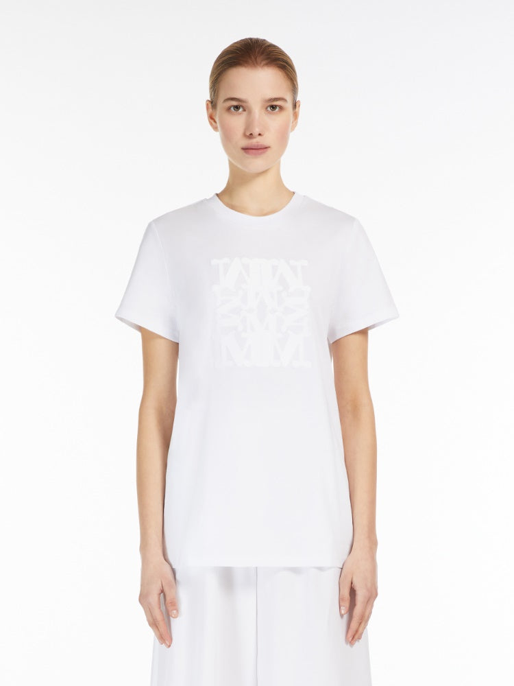 Cotton T-shirt with appliqué