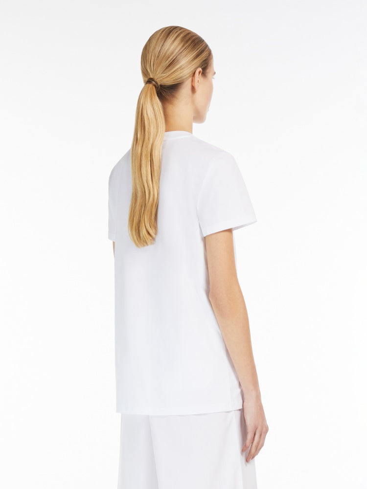 Cotton T-shirt with appliqué