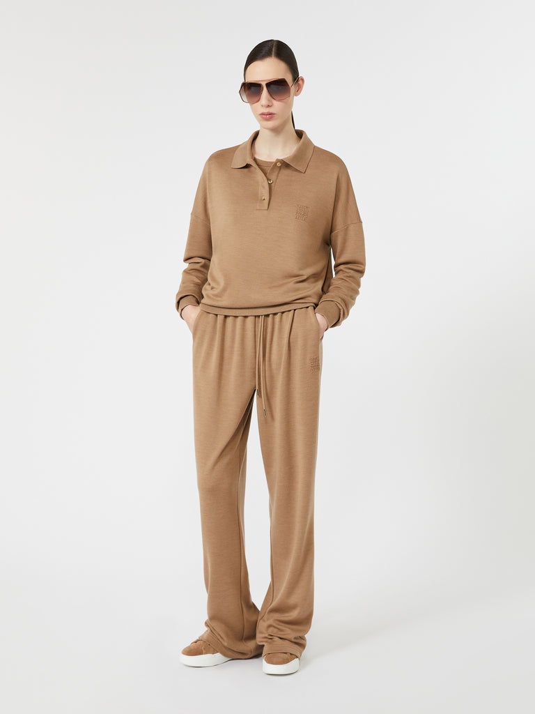 max mara light wool jersey t-shirt