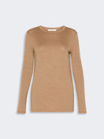 max mara light wool jersey t-shirt for women