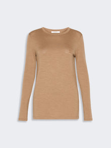 max mara light wool jersey t-shirt for women