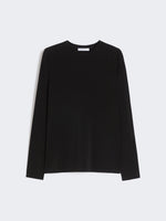 Viscose Mesh T-Shirt for Women - Black - Max Mara UAE