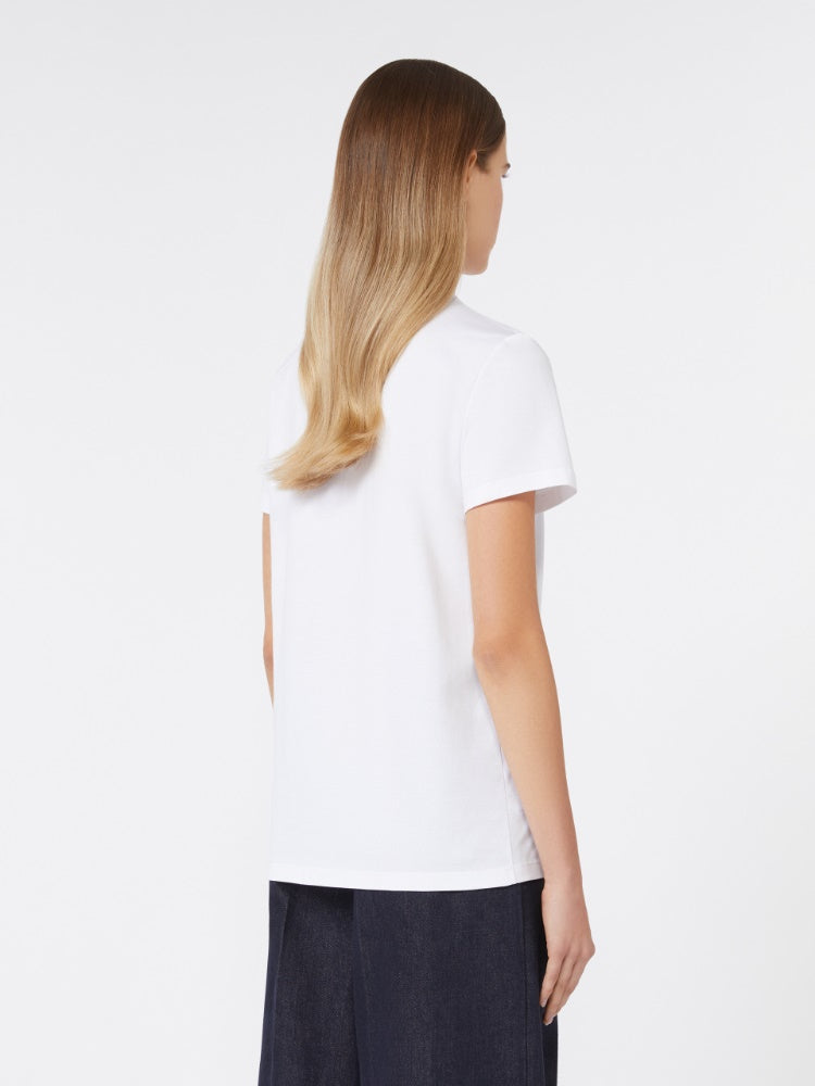 Embroidered cotton T-shirt