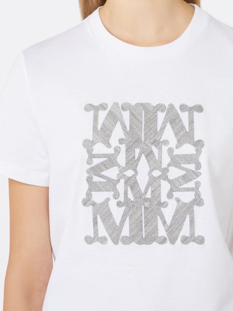 max mara embroidered cotton t-shirt