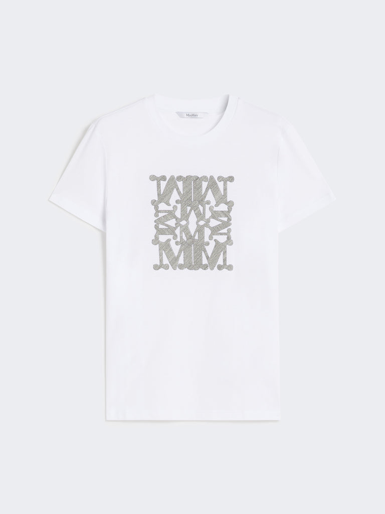 max mara embroidered cotton t-shirt