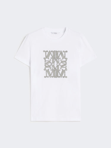 Embroidered cotton T-shirt