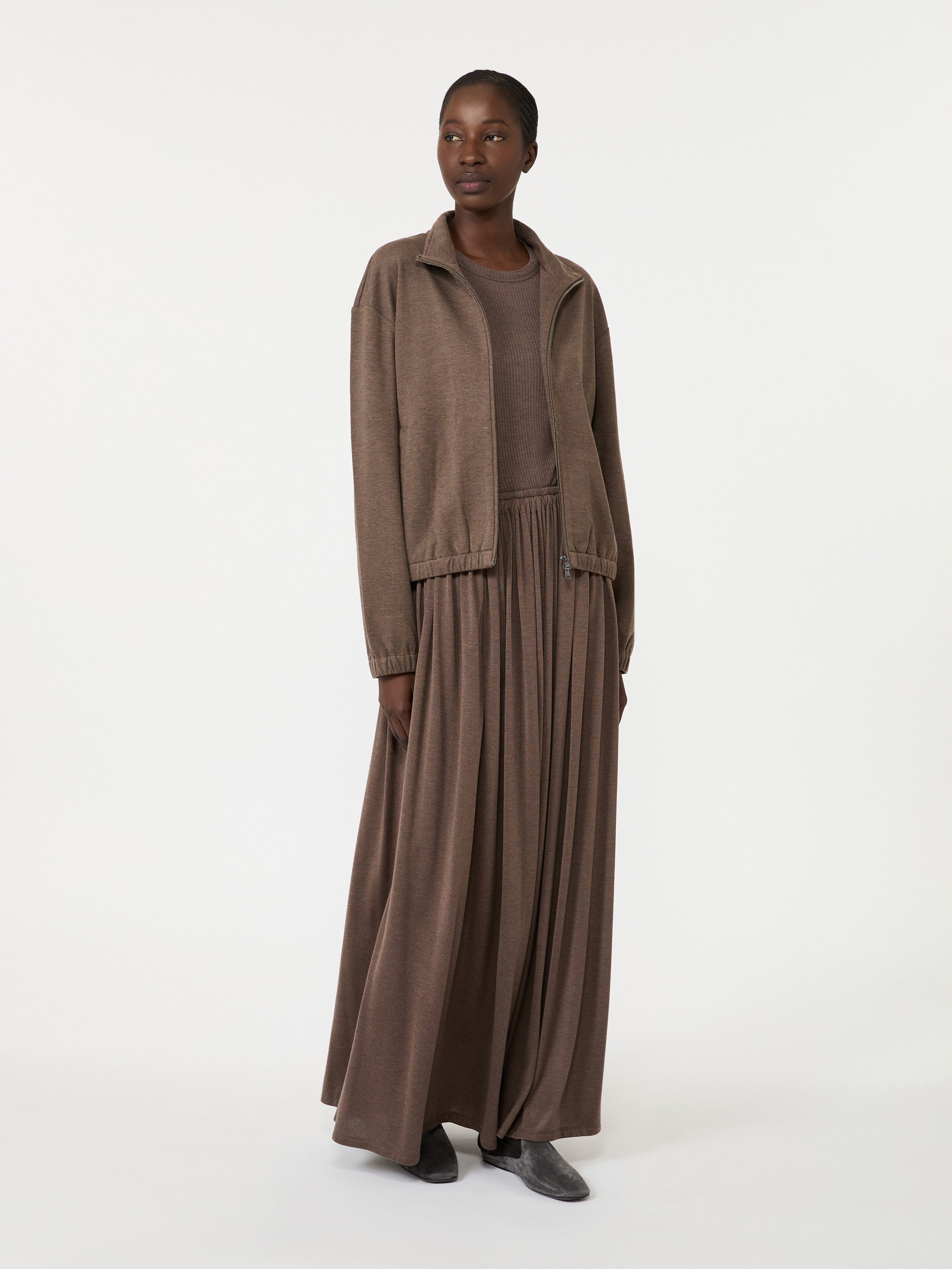 max mara long-sleeved jersey t-shirt for women