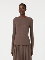 max mara long-sleeved jersey t-shirt for women