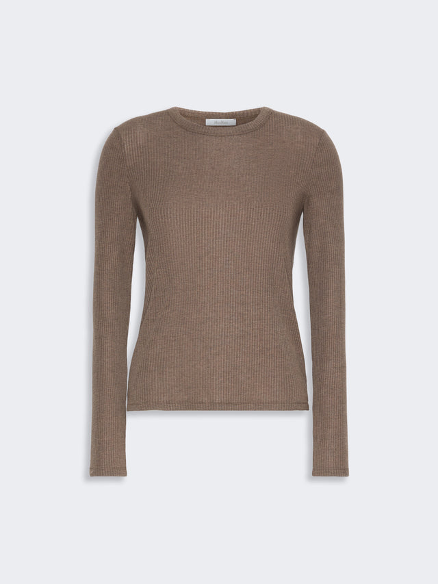 max mara long-sleeved jersey t-shirt for women