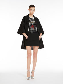 Oversized striped cotton T-shirt