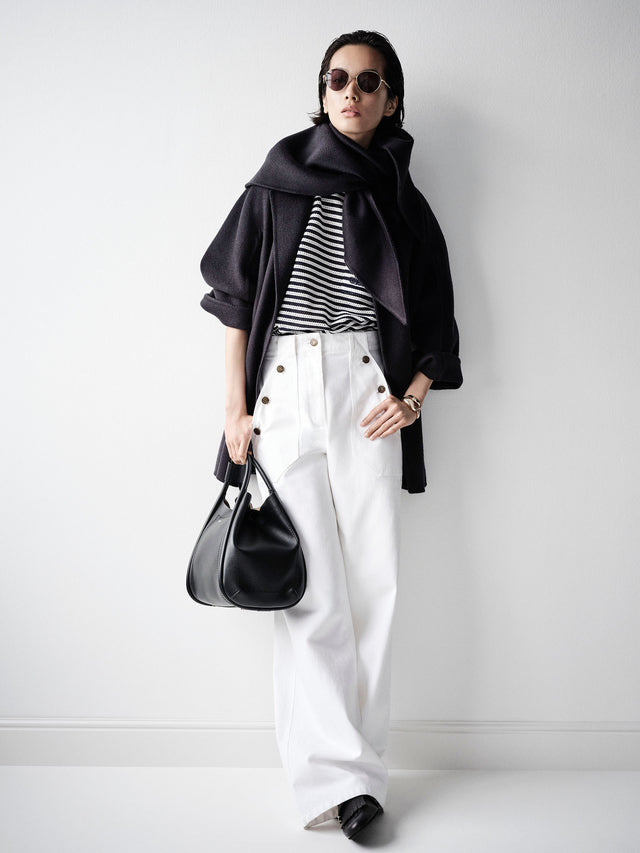 max mara striped cotton mesh t-shirt for women