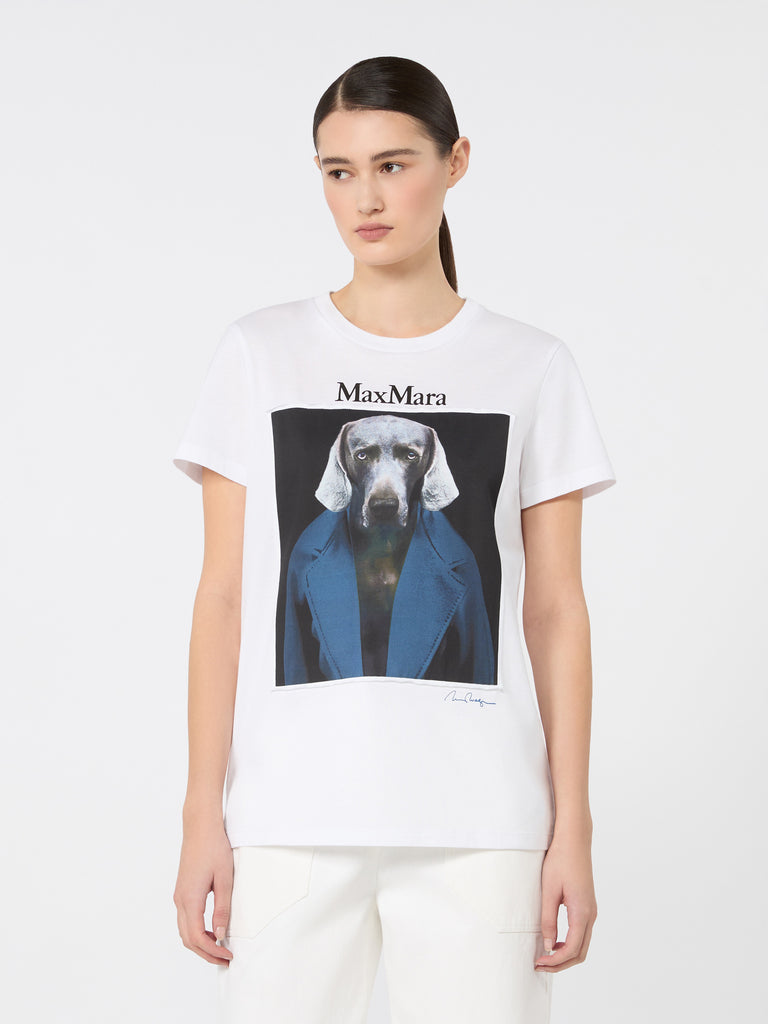 max mara iconic print-adorned jersey t-shirt