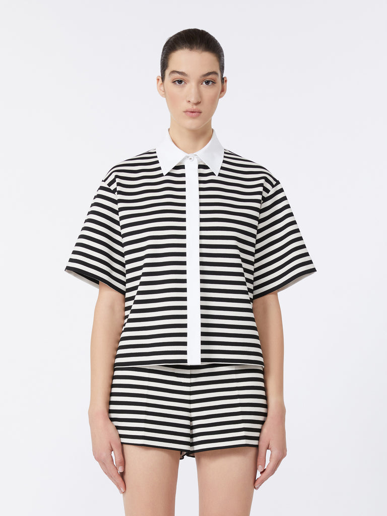 max mara striped jersey shirt