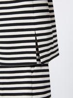 Striped Jersey Shirt for Women - White Black - Max Mara UAE