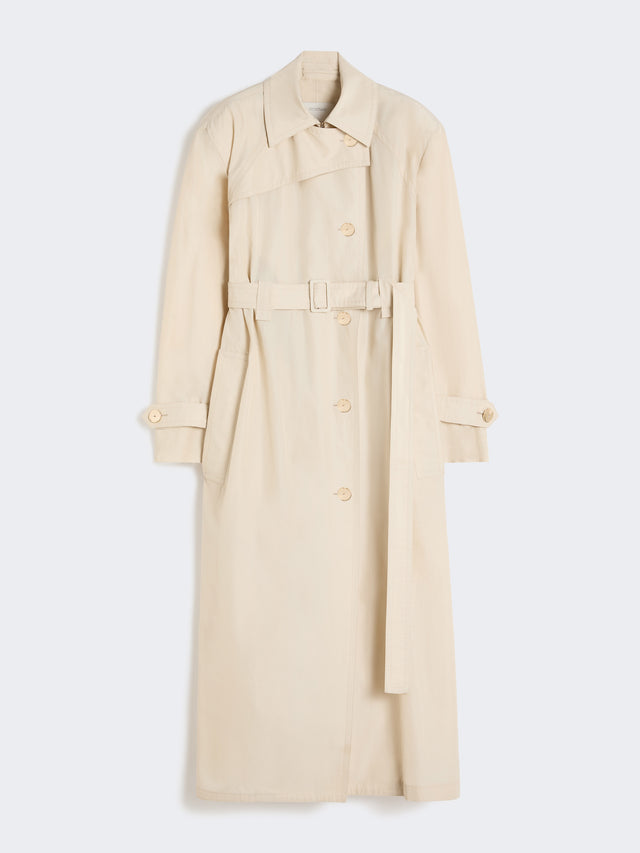 max mara water-repellent cotton trench coat for women