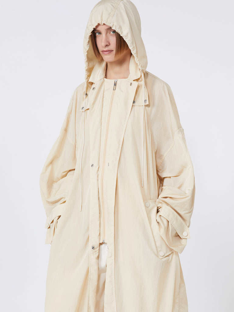 max mara long taffeta raincoat