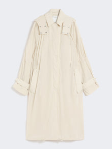 max mara long taffeta raincoat for women