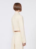 max mara short washed gabardine jacket for women